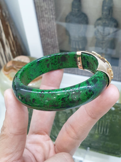 Juste Une Vigne on Mawsitsit Bangle (S 56.5) | Rose Gold, Original Mawsitsit Stone | Luxury Wrist Candy