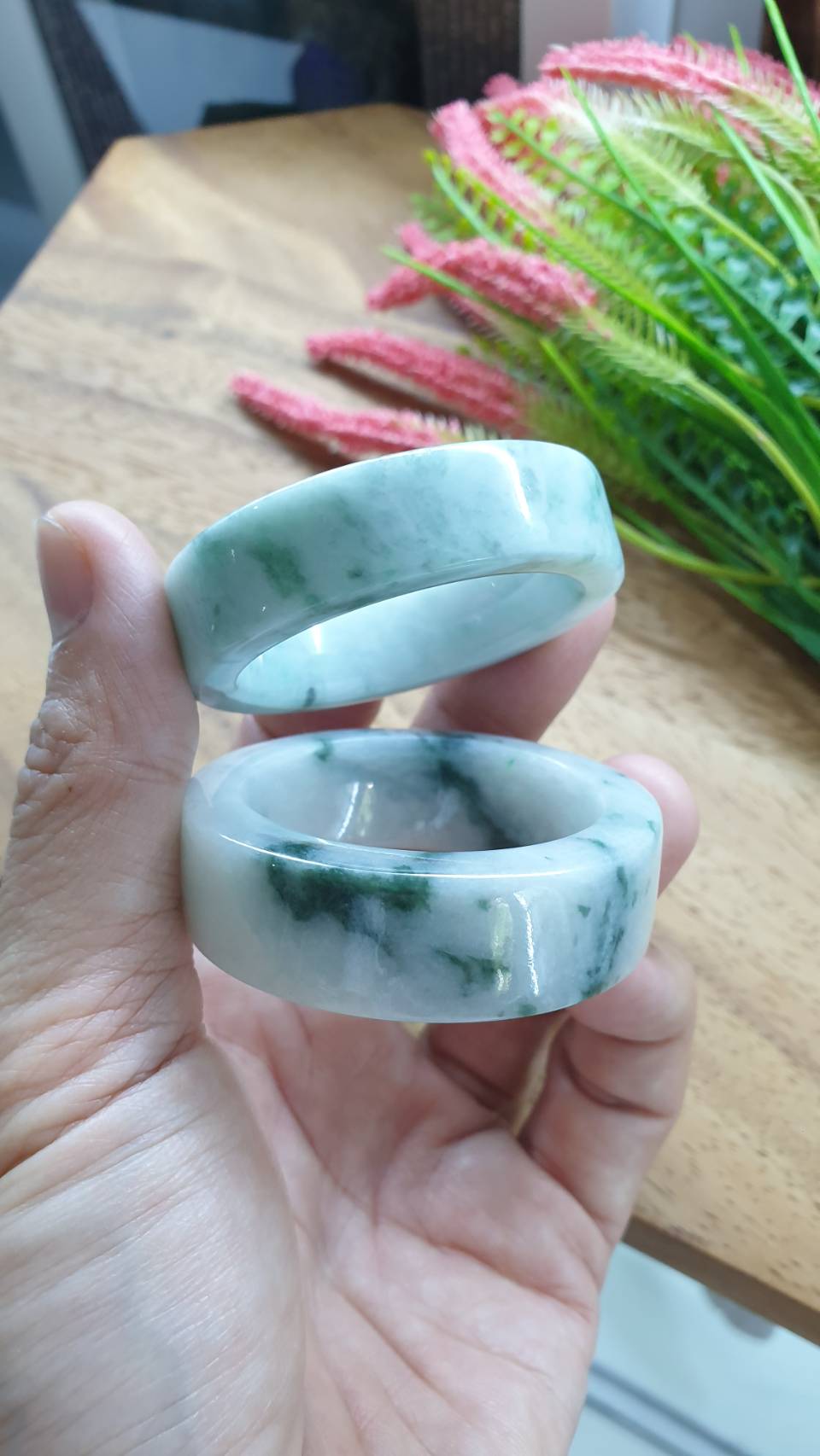 Kiddie Size Jade Square Bangle S38 to S43 Fei Type A Myanmar Natural Jadeite