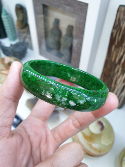 Mawsitsit Jade Egg Bangle (Size 60) | Original Mawsitsit Stone | Luxury Wrist Candy