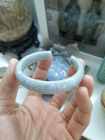 Jade Cuff Bangles Size 57 - 58 Natural Lavender Jadeite Random Pick