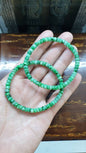 Jade Abacus Beads Wealth Bracelets (17 cm) | Vintage Luckycharm Wristcandy | Fei Cui - Type A Natural Jadeite