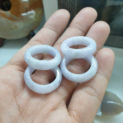 Lavender Jade Ring 6.5US to 7US Type A Myanmar Natural Type A Jadeite