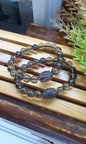 Smoky Quartz Wealth Bracelets 17cm, Natural Semiprecious Stone Beads