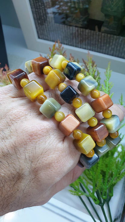 Tigers Eye Bracelets 17 cm - Natural Stones Premium Beads