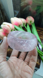 Rose Quartz Tortoise Bangle (Size 58 - 59) | Natural Stone Bracelet