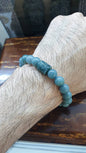 Blue Jade Ru Yi Bracelet (17 cm) | Ru Yi Bead Charm (Selection) | Type A Natural Jadeite