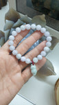 Huasheng Charmed Lavender Jade Bracelet | Good Fortune Wrist Candy | Type A Natural Jadeite 🤗