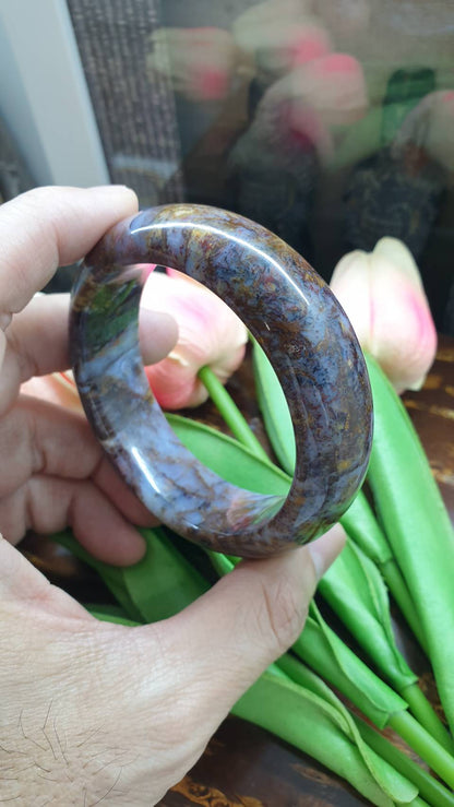 Pietersite Bangle (Size 58) | Natural Stone Bracelet