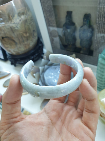 Jade Cuff Bangles Size 57 - 58 Natural Lavender Jadeite Random Pick