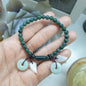 Multicharmed Deep Blue-Green Jade Bracelet | Type A Natural Jadeite