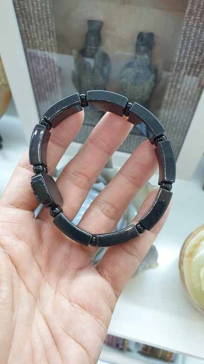 Black Jade Dragon Bracelet | Type A Natural Jade | Statement Piece Material