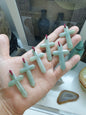 Green Jade Cross Pendant (Random Pick) | Fei Cui - Type A Jadeite | Handwoven Bail