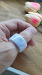 Lavender Jade Archers Ring 11US  Fei Cui Type A Natural Myanmar Jadeite