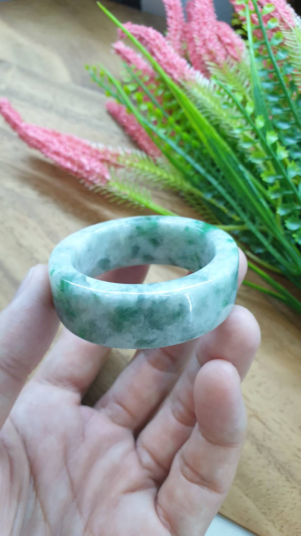 Kiddie Size Jade Bangle S39 Type A Myanmar Jadeite Vibrant Green