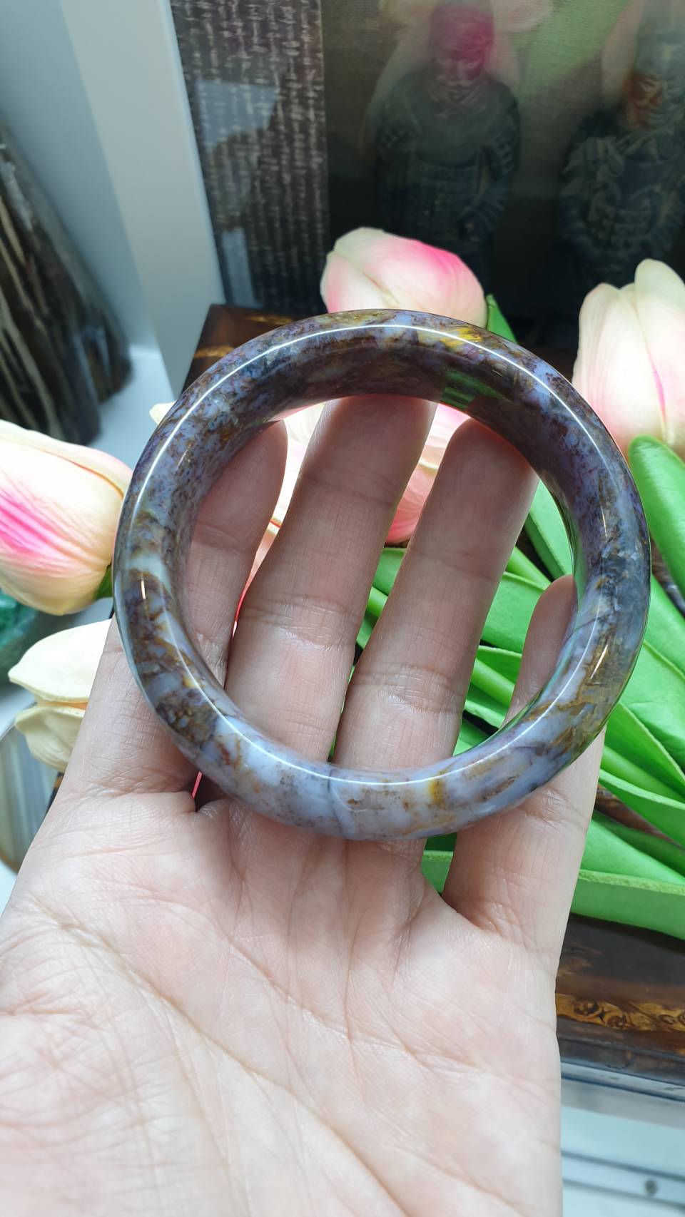 Pietersite Bangle (Size 58) | Natural Stone Bracelet