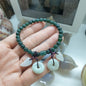 Multicharmed Deep Blue-Green Jade Bracelet | Type A Natural Jadeite