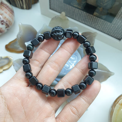 Black Jade Bodhi Bead Bracelet | Elegantly Stylish - His or Hers Wrist Candy