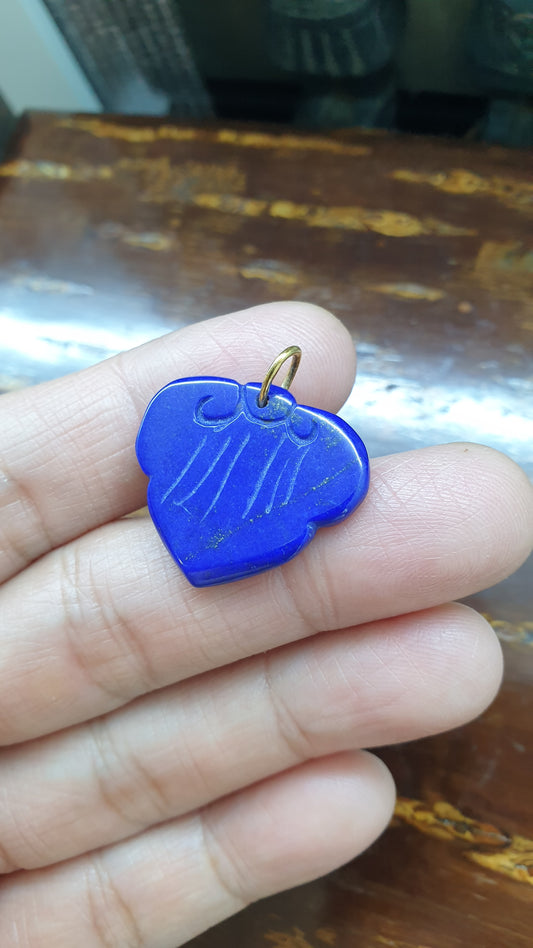 Lapis Lazuli Luckycharm Pendant (Selection) | Solid 9K Gold | Natural Gemstone