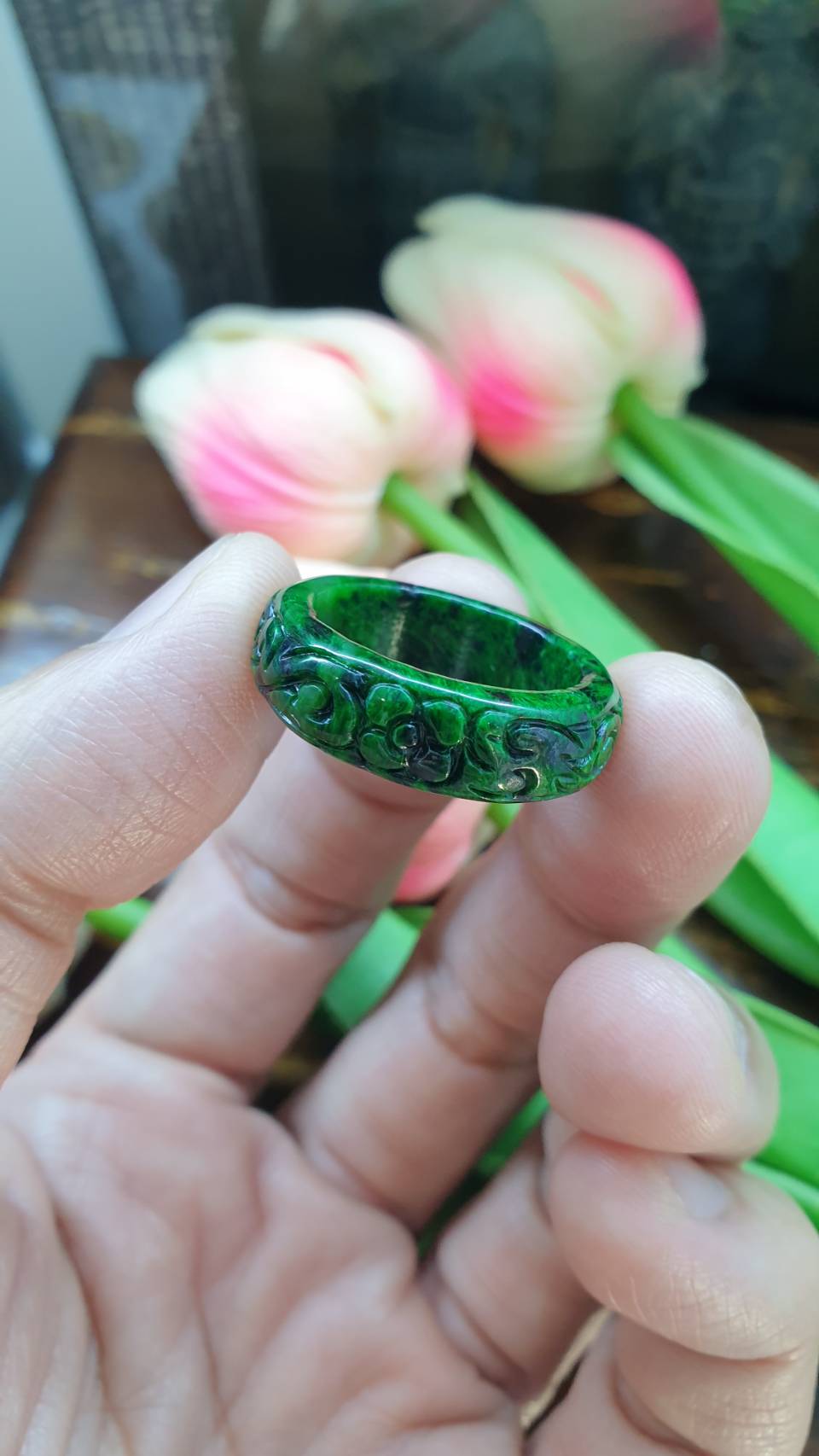 Mawsitsit Ru Yi Rings, Selections (5.75 & 8.5 US) | Type A - Natural Mawsitsit Stone | His or Hers Jewelry