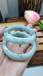 Green Lavender Jade Bangles S59 Fei Cui Type A Jadeite