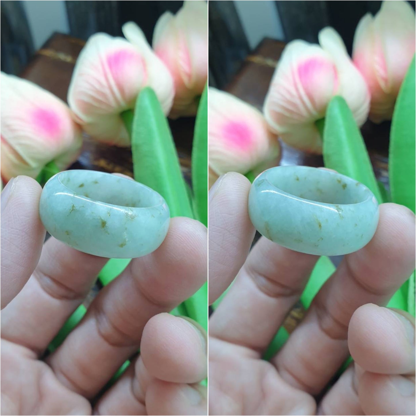 Jade Domed Rings, Selections (13 US) | Authentic - Type A Jadeite