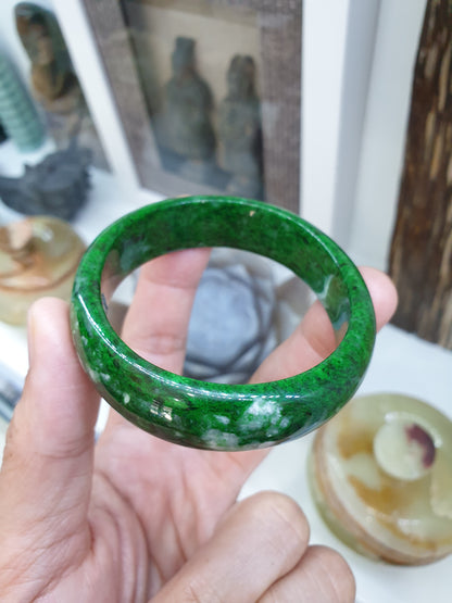 Mawsitsit Jade Egg Bangle (Size 60) | Original Mawsitsit Stone | Luxury Wrist Candy