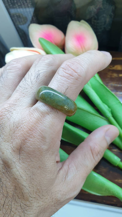 Jade Domed Rings, Selections (13 US) | Authentic - Type A Jadeite