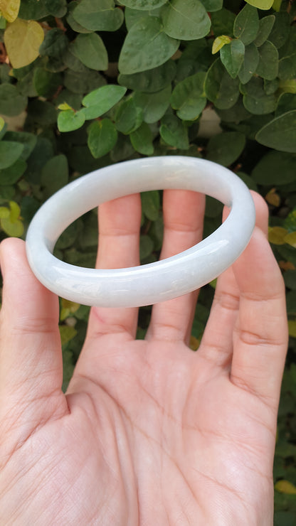 White Jade Vintage Bangles S60 Type A Natural Myanmar Jadeite