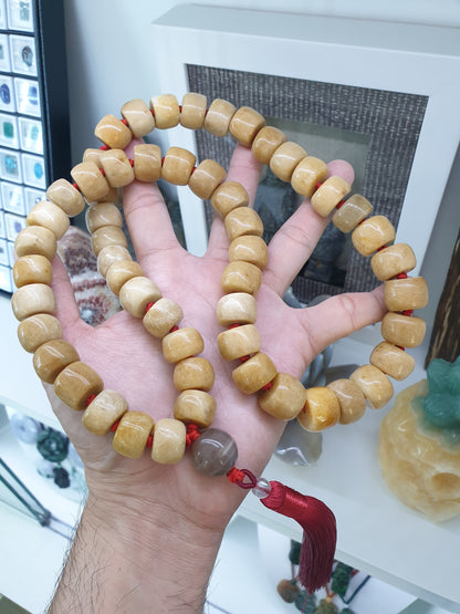 Japa Mala Necklace | 54 Beads Version - Vintage | Handcrafted Meditation Beads