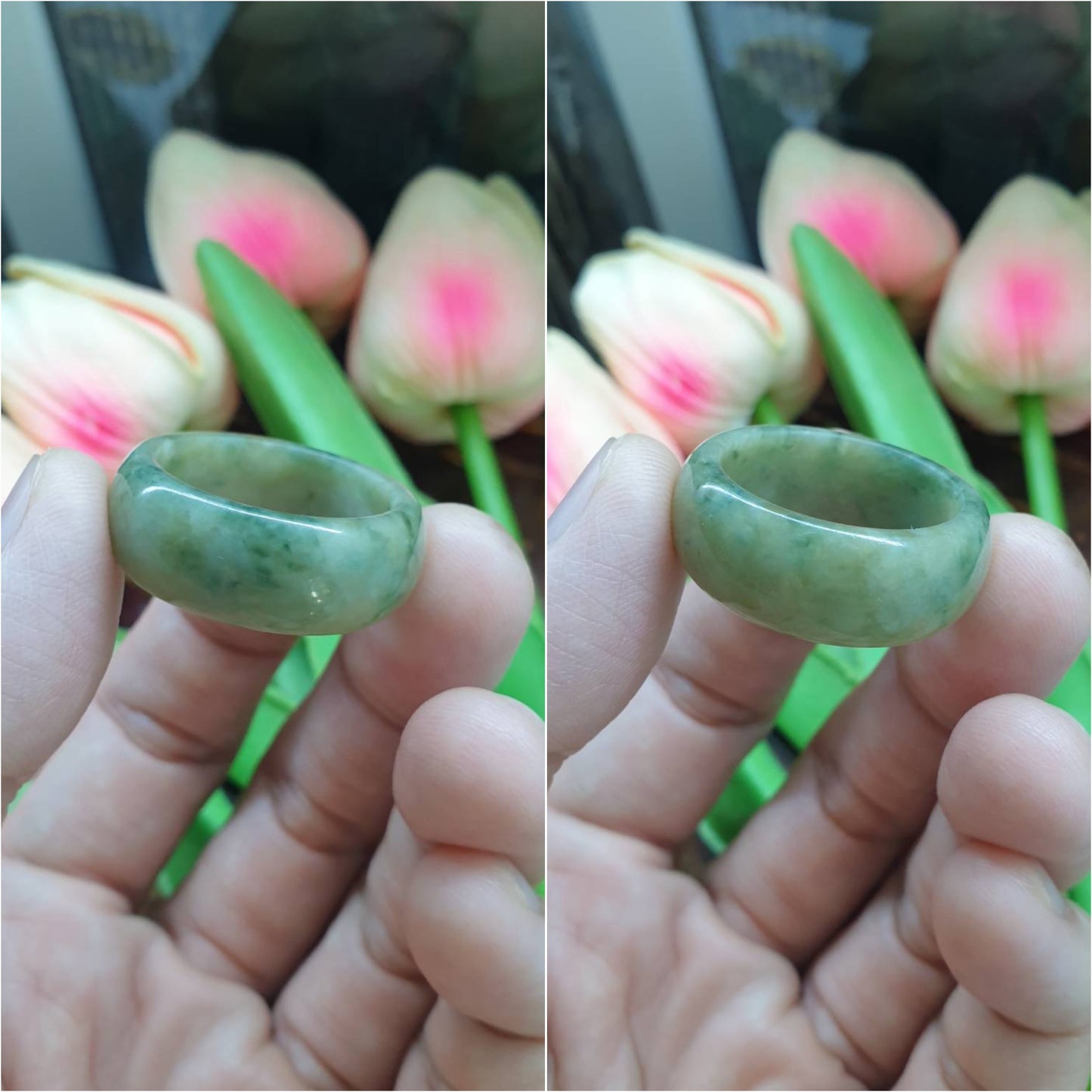 Jade Domed Rings, Selections (13 US) | Authentic - Type A Jadeite