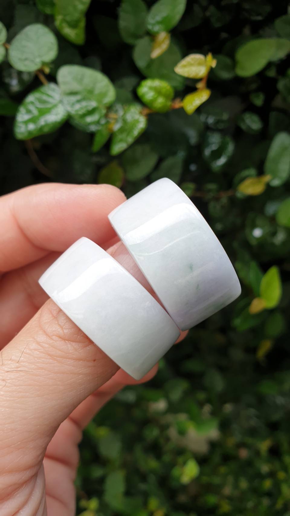 Lavender Jade Archers Ring 11US  Fei Cui Type A Natural Myanmar Jadeite
