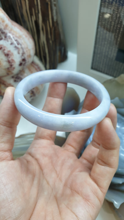 Lavender Jade Bangle (S 59 - 60) | Authentic Type A Jadeite
