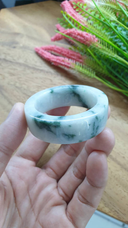 Kiddie Size Jade Square Bangle S38 to S43 Fei Type A Myanmar Natural Jadeite