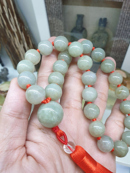 Jade Japa Mala | Type A Natural Jadeite Beads | Handcrafted Lucky  Charms Ideal for Gifting 🎁