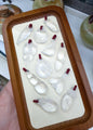 Natural Clear Quartz Lucky Charm Pendant Handwoven Thread Bail