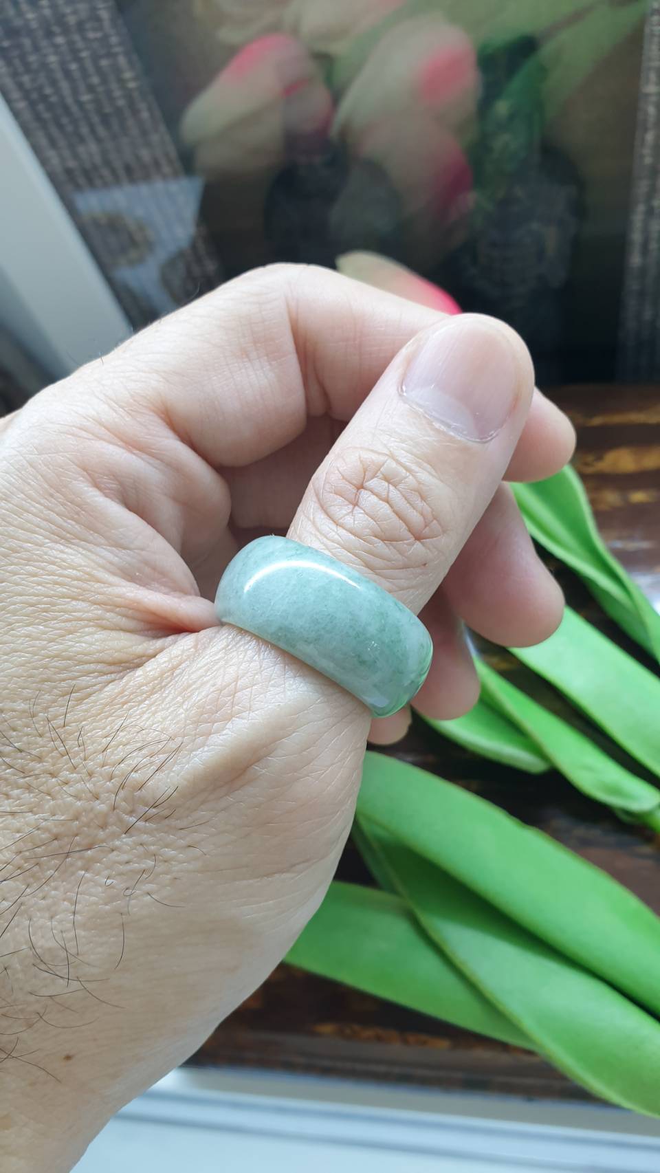 Jade Domed Rings, Selections (12.5 US) | Authentic - Type A Jadeite