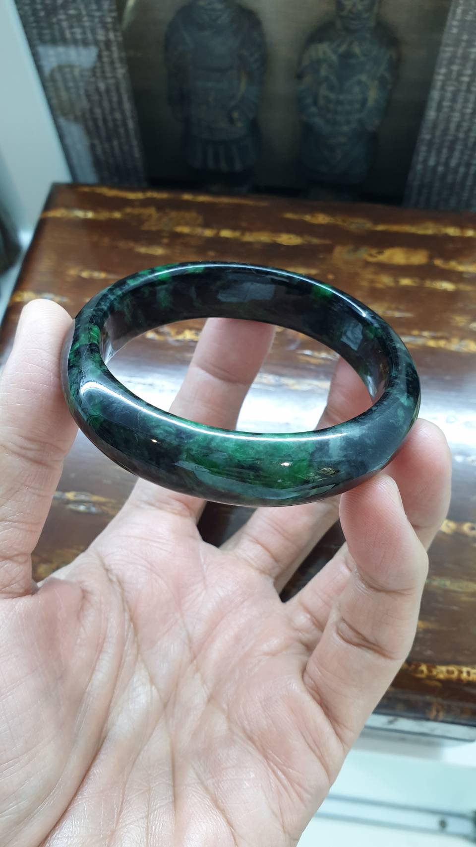 Emerald Green Jade Bangle (Size 56 & 60) | Authentic Type A Jadeite
