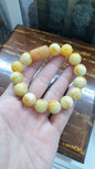 Jade Ru Yi Bracelet (17.5 cm) | Type A Natural Jadeite Vintage Beads