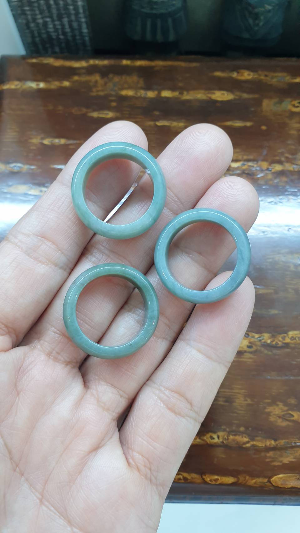 Blue Jade Ring (8.25 US) | Authentic - Type A Jadeite | His or Hers Gift Item 🎁