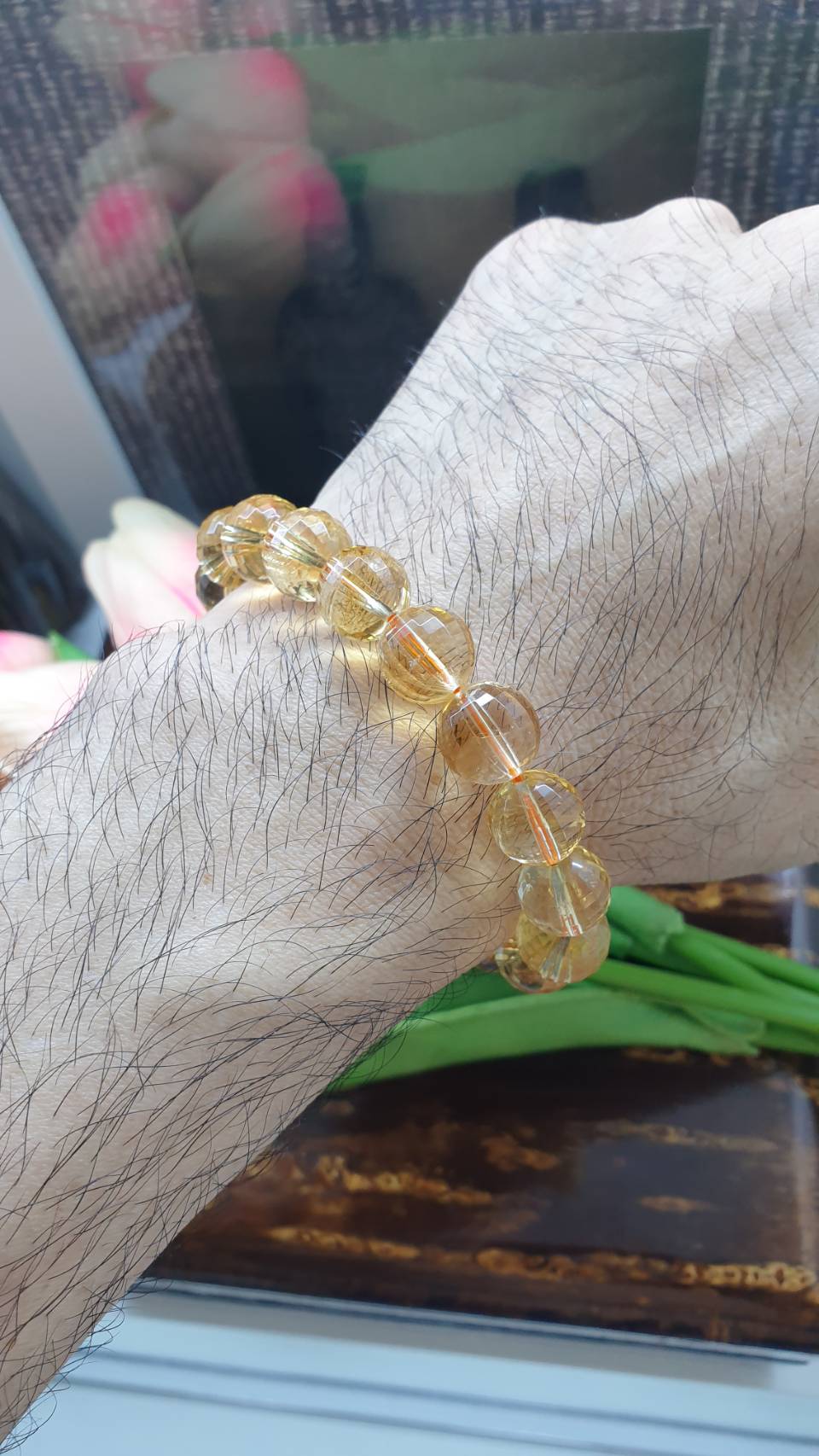 Citrine Bracelets (17 cm) (Selections) | Natural Stone Beads | Wealth Magnet Charm