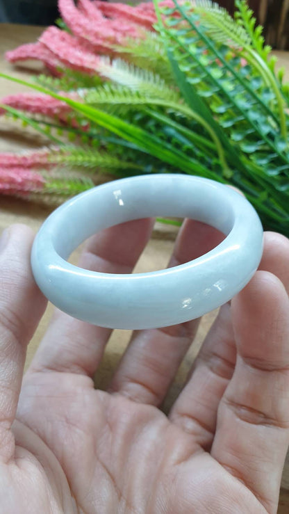 Kiddie Size Lavender Jade Bangle S43 Type A Myanmar Natural Jadeite