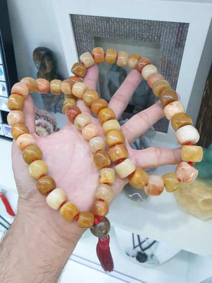 Japa Mala Necklace | 54 Beads Version - Vintage | Handcrafted Meditation Beads