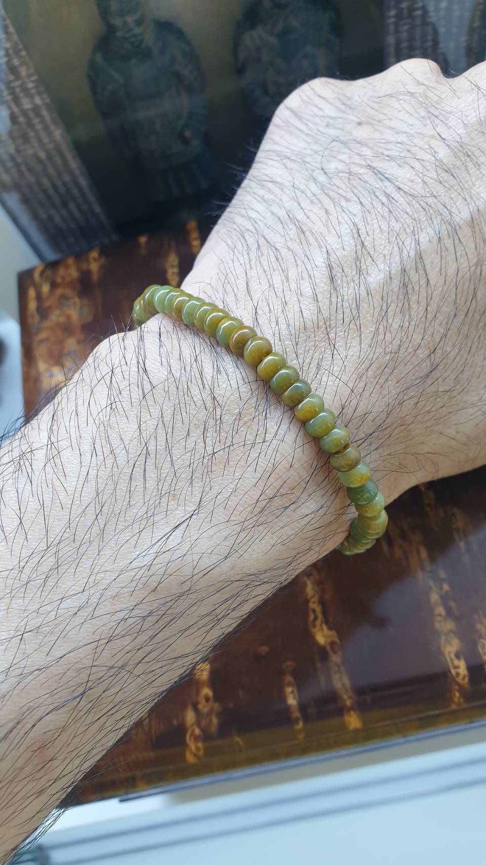 Jade Stack Bracelets, 17 cm (Set of 6 Multicolor Bracelets) | Type A Jadeite Abacus Beads | His or Hers Wealth Magnet Wristcandies