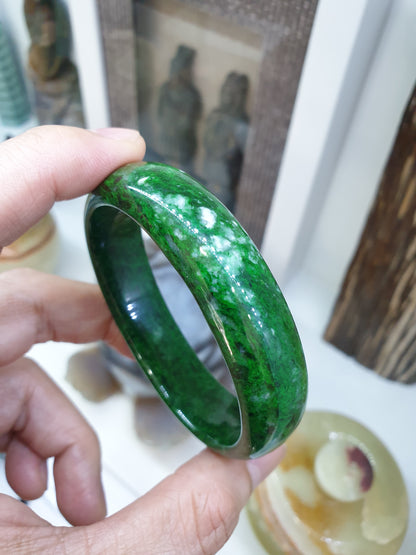 Mawsitsit Jade Egg Bangle (Size 60) | Original Mawsitsit Stone | Luxury Wrist Candy