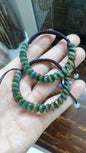 Jade Ping An Kou Beads Woven Bracelet (Adjustable) | Fei Cui - Type A Jadeite | His or Hers Fortune Jewelry