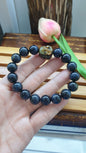 Tiger Eye Happy Buddha Prosperity Bracelets 17cm - Natural Stone Beads