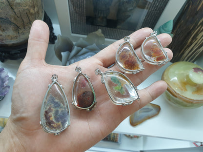 Garden Quartz Pendant | Natural Quartz | Authentic Sterling Silver