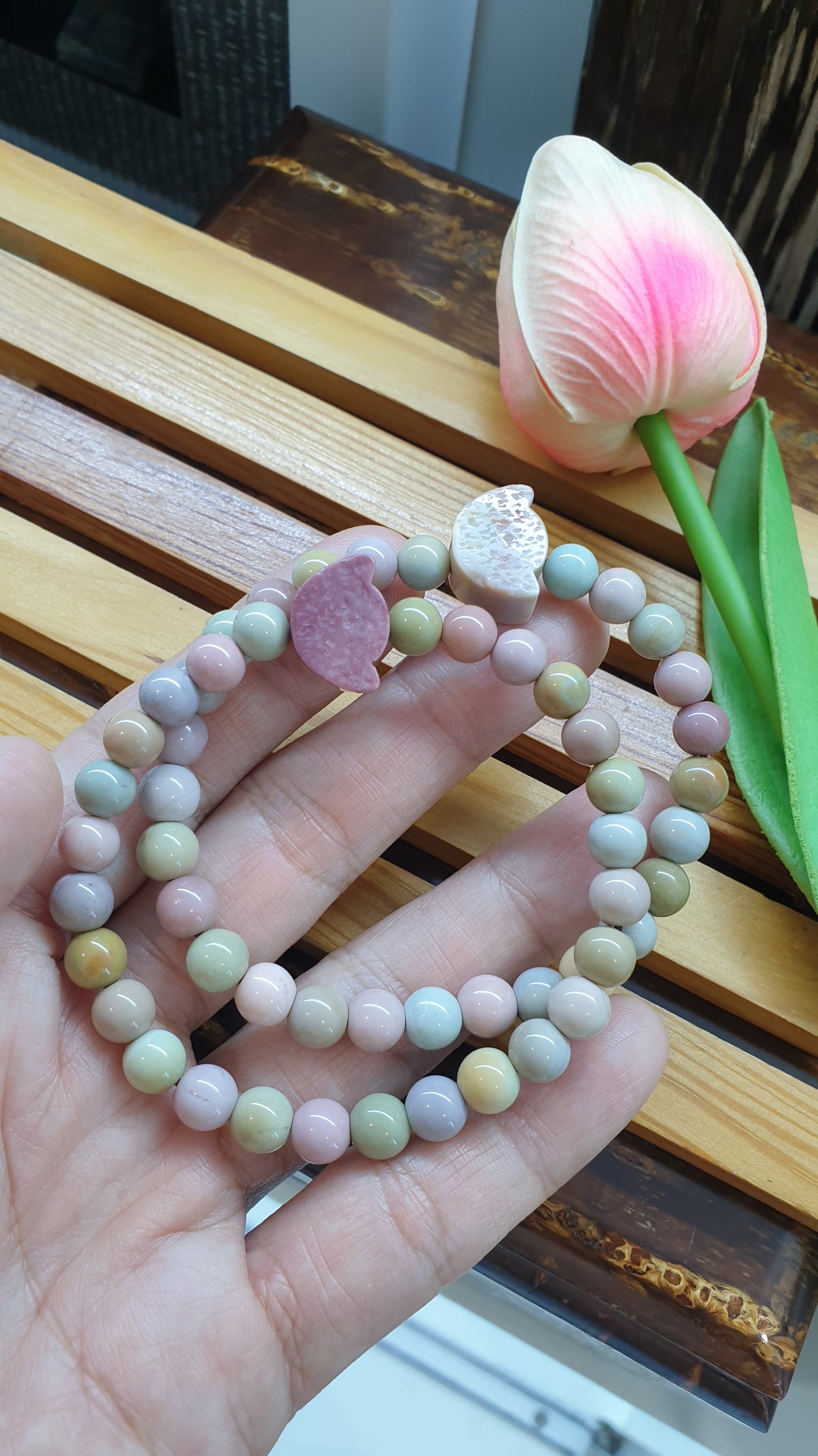 Alxa Jasper Yuan Bao Wealth Bracelets 17cm Natural stones