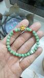 Jade & 24K Gold Charm Bracelet | Apple Green Natural Jadeite | Pure Gold Lucky Charms  (5 Variants)
