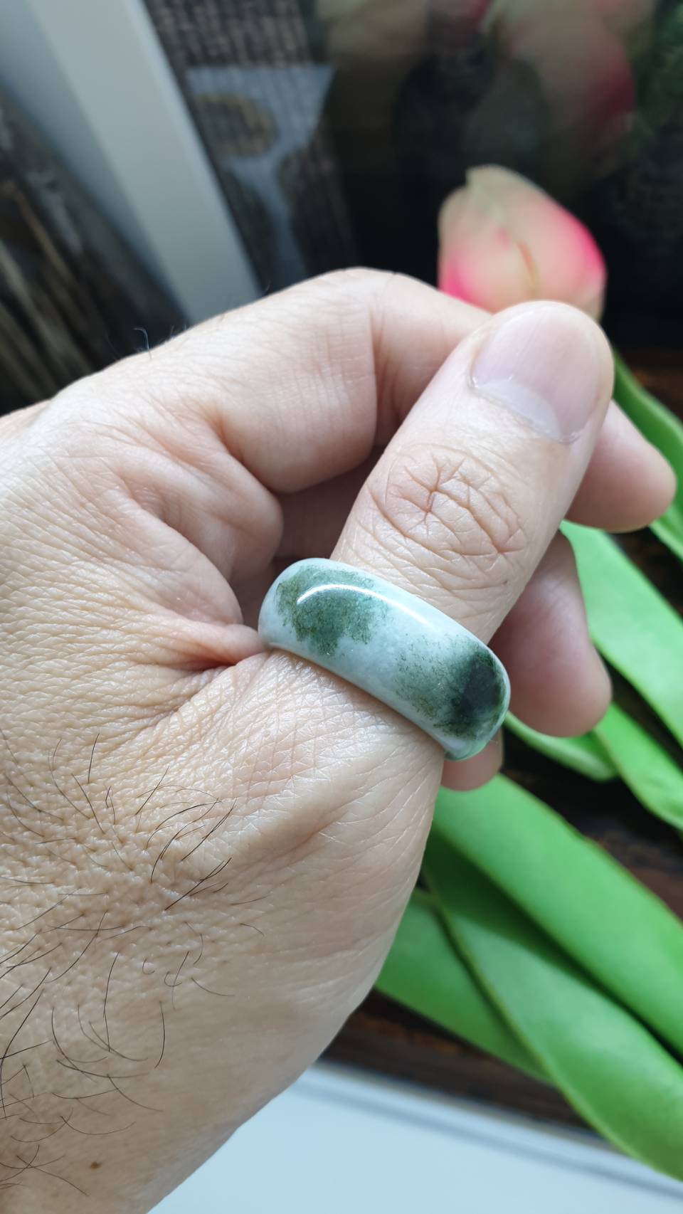 Jade Domed Rings, Selections (12.5 US) | Authentic - Type A Jadeite